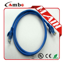 Patch cord UL list CMP/CMR factory 26awg stranded bare coper 7*0.2mm cables utp cat 6